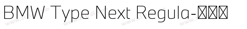 BMW Type Next Regula字体转换 BMW Type Next Regula字体转换